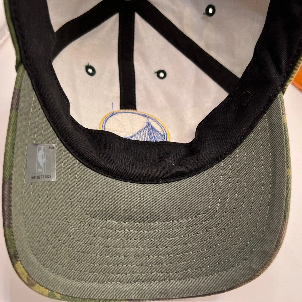 Golden State Warriors 47 Brand Camo Adjustable Hat NBA Baseball Cap Camouflage
